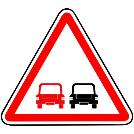 Overtaking signのイラスト素材