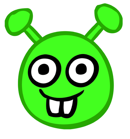 smile alien emogyのイラスト素材
