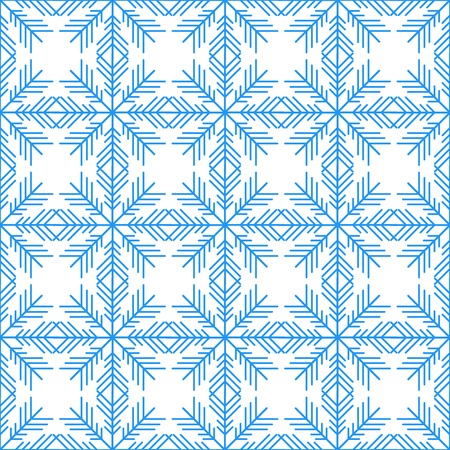 Seamless colored snowflakes  pattern. Vector snowflakes background.のイラスト素材