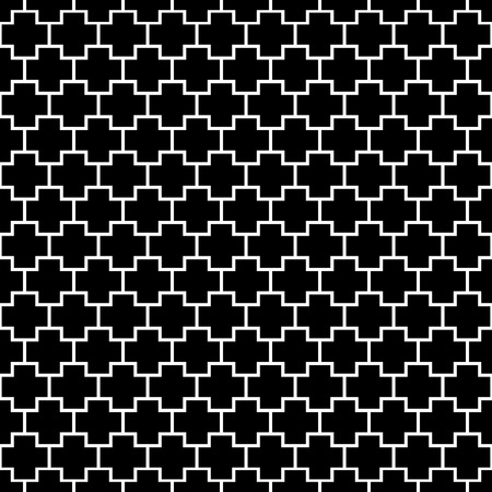 Seamless Cross Pattern. Vector geometric illustration.のイラスト素材