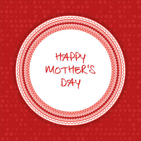 Happy Mothers Day greeting card. Vector Illustrationのイラスト素材