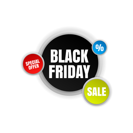 Black Friday banner. Vector banner for advertising, discountsのイラスト素材