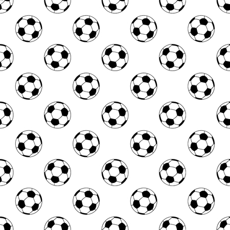 Seamless patterns from a soccer ball. Black and white. Vector illustration.のイラスト素材