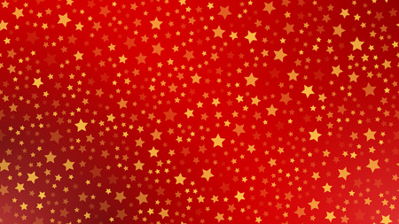 Seamless geometric pattern from stars. Stars on a red background. Vector illustration.のイラスト素材