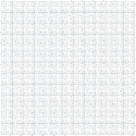 A set of white puzzle pieces. The concept of infographic. Vector illustration.のイラスト素材