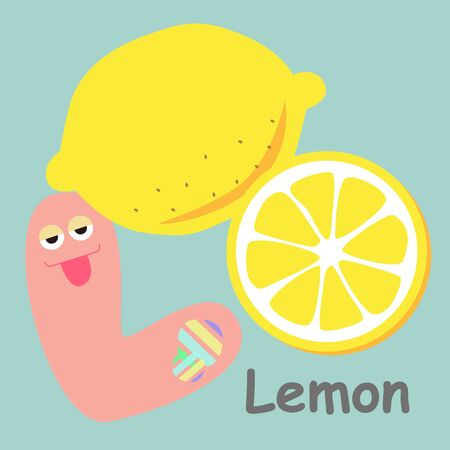 Alphabet Card Lemonのイラスト素材
