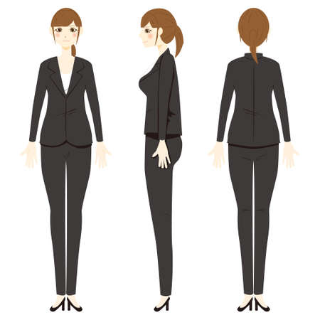 Illustration Of A Woman Wearing Business Casual Clothes のイラスト 素材 ストックフォト 写真素材のstock Foto ストックドットフォト