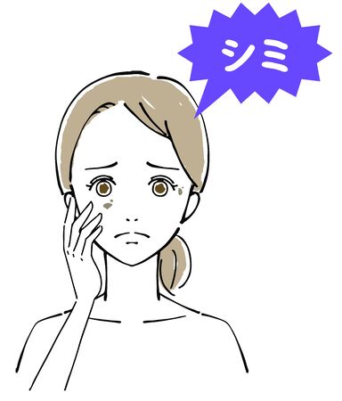 Illustration of Women's Faces, Beauty Concernsのイラスト素材
