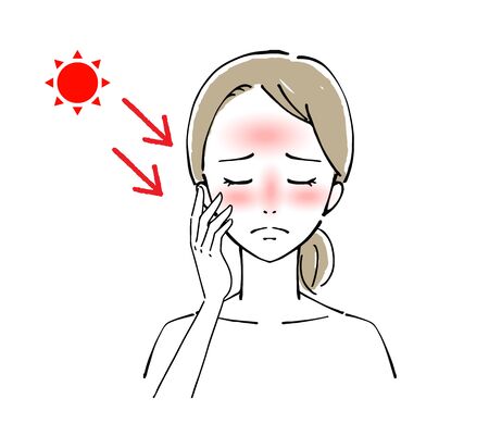 Illustration of Women's Faces, Beauty Concernsのイラスト素材