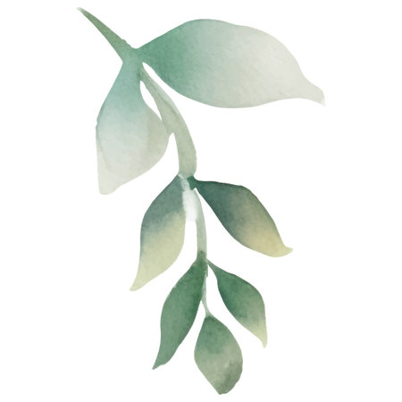 Watercolor hand painted flower illustration. Floral decoration elements isolated on white backgroundのイラスト素材