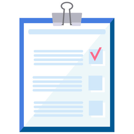 Minimalistic Vector Illustration of a Task Folderのイラスト素材