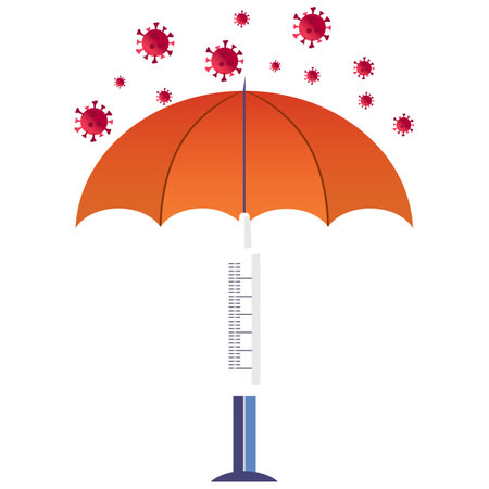 Virus Protection Personal protective equipment Health guidelines and Global healthのイラスト素材