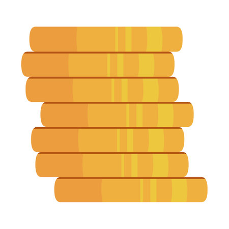 Stacked Gold Representation of Abundance and Financial Successのイラスト素材