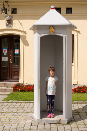 Oslo, Norway - July 18, 2016: Exterior of Akershus Fortress in Oslo, Norway. Akershus Fortress (Norwegian: Akershus Festning) or Akershus Castle (Norwegian: Akershus slott) is a medieval castle that was built to protect Oslo, the capital of Norway. It hasのeditorial素材