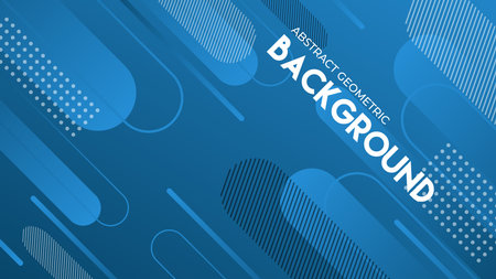 Abstract Blue Geometric Background. Gradient Background Colorのイラスト素材