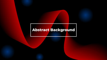 Abstract red wavy background. Dark wallpaper with wavy lines illustration, suitable for posters, banners, decorative items and wall art.のイラスト素材