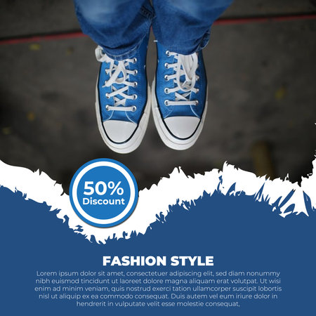 Fashion promotion design templateのイラスト素材