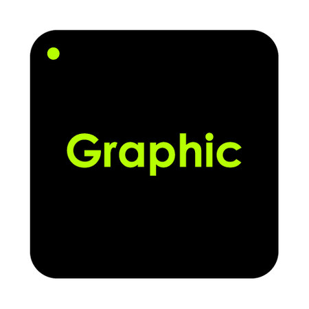 green graphic text logo designのイラスト素材