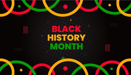 black history month background. black history month 2023 background. African American History or Black History Month. Celebrated annually in February in the USA, Canada.のイラスト素材