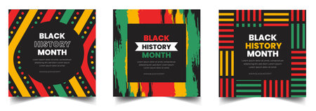 black history month background. black history month 2023 background. African American History or Black History Month. Celebrated annually in February in the USA, Canada.のイラスト素材