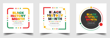black history month background. black history month 2023 background. African American History or Black History Month. Celebrated annually in February in the USA, Canada.のイラスト素材