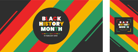 black history month background. black history month 2023 background. African American History or Black History Month. Celebrated annually in February in the USA, Canada.のイラスト素材