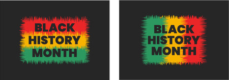 black history month background. black history month 2023 background. African American History or Black History Month. Celebrated annually in February in the USA, Canada.のイラスト素材