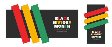black history month background. black history month 2023 background. African American History or Black History Month. Celebrated annually in February in the USA, Canada.のイラスト素材