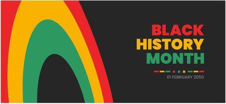 black history month background. black history month 2023 background. African American History or Black History Month. Celebrated annually in February in the USA, Canada.のイラスト素材