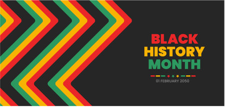 black history month background. black history month 2023 background. African American History or Black History Month. Celebrated annually in February in the USA, Canada.のイラスト素材