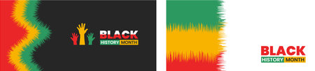 black history month background. black history month 2023 background. African American History or Black History Month. Celebrated annually in February in the USA, Canada.のイラスト素材