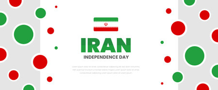 Happy Iran Independence Day Background. Islamic Republic Day 11 February Celebration Vector Design Illustration. Template for Poster, Banner, Advertising, Greeting Card, bannerのイラスト素材
