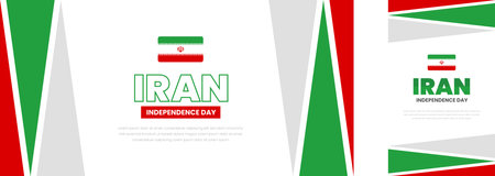 Happy Iran Independence Day Background. Islamic Republic Day 11 February Celebration Vector Design Illustration. Template for Poster, Banner, Advertising, Greeting Card, banner, Prのイラスト素材