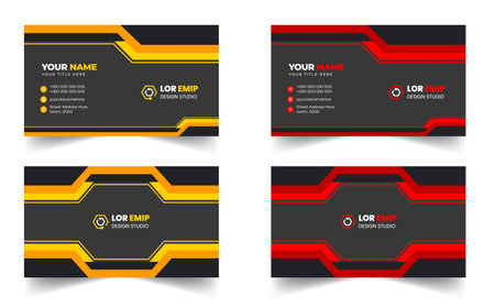 modern creative simple clean business card or visiting card
design templateのイラスト素材