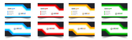 modern creative simple clean business card or visiting card
design templateのイラスト素材