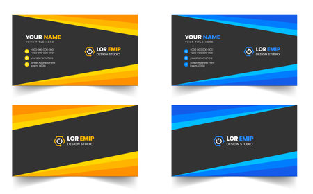 modern creative simple clean business card or visiting card
design templateのイラスト素材