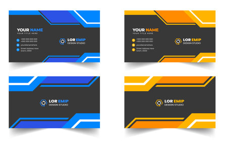 modern creative simple clean business card or visiting card
design templateのイラスト素材
