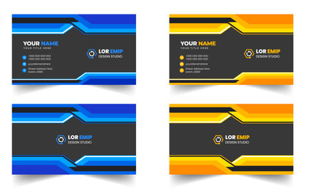modern creative simple clean business card or visiting card
design templateのイラスト素材