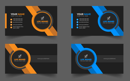 modern creative simple clean business card or visiting card
design templateのイラスト素材