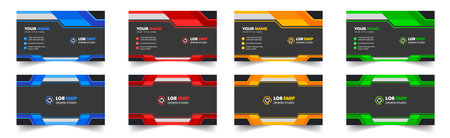 modern creative simple clean business card or visiting card
design templateのイラスト素材