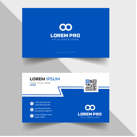 modern creative simple clean business card or visiting card
design templateのイラスト素材