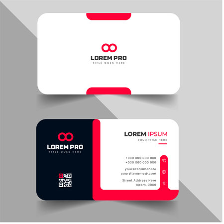 modern creative simple clean business card or visiting card
design templateのイラスト素材
