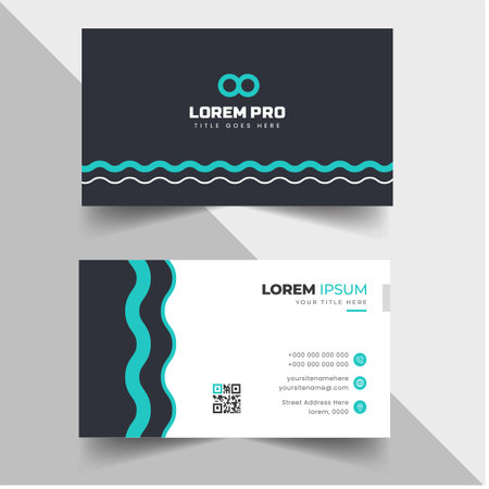 modern creative simple clean business card or visiting card
design templateのイラスト素材