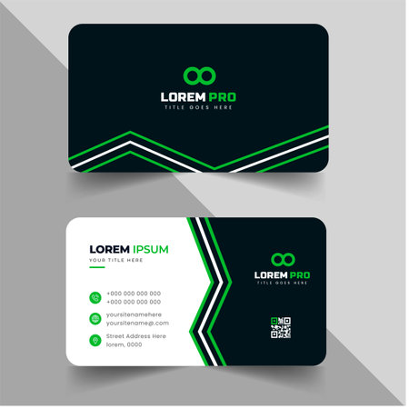 modern creative simple clean business card or visiting card
design templateのイラスト素材