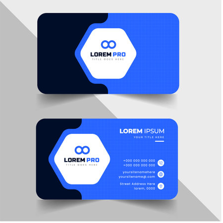 modern creative simple clean business card or visiting card
design templateのイラスト素材