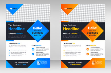 digital marketing Corporate business flyer template design. digital marketing agency flyer, business marketing flyer set, grow your business digital marketing  flyerの写真素材