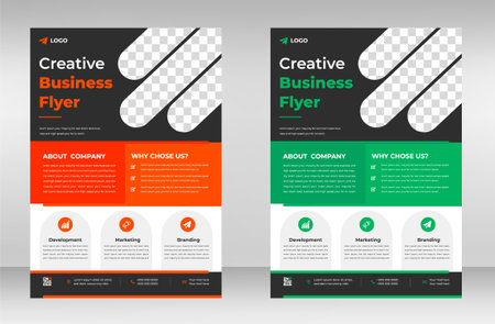 digital marketing Corporate business flyer template design. digital marketing agency flyer, business marketing flyer set, grow your business digital marketing  flyerの写真素材