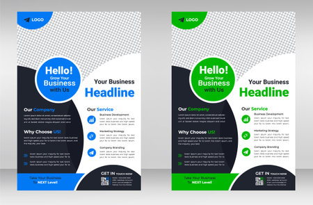 digital marketing Corporate business flyer template design. digital marketing agency flyer, business marketing flyer set, grow your business digital marketing  flyerの写真素材