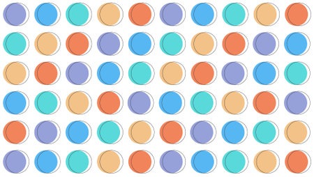 Colorful geometric seamless pattern background vector design. seamless pattern background vector cute doodle illustration for kids. Cute colorful hand drawn pattern wallpaper.のイラスト素材