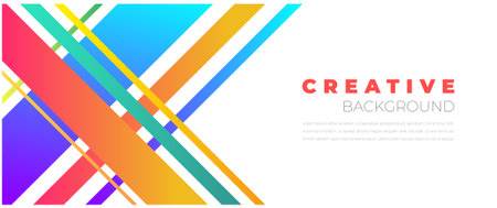 Abstract colorful geometric background vector design. Background with geometric shapes and neon style. Dark blue background with colored forms. colorful line blue background designのイラスト素材